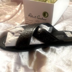 Robert Graham Slippers size 12 Black (Brand New)